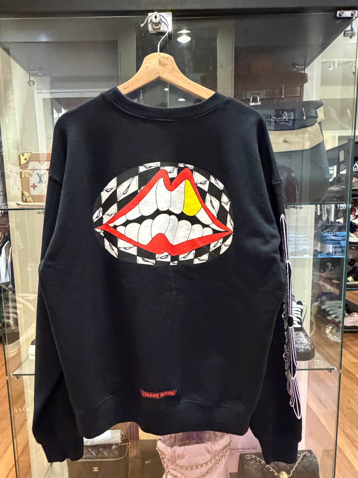 Chrome Hearts x Matty Boy Chomper Crewneck - Black