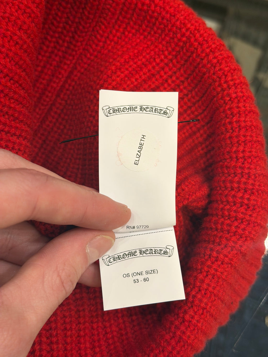 Chrome Hearts Star Patch Cashmere Beanie - Red