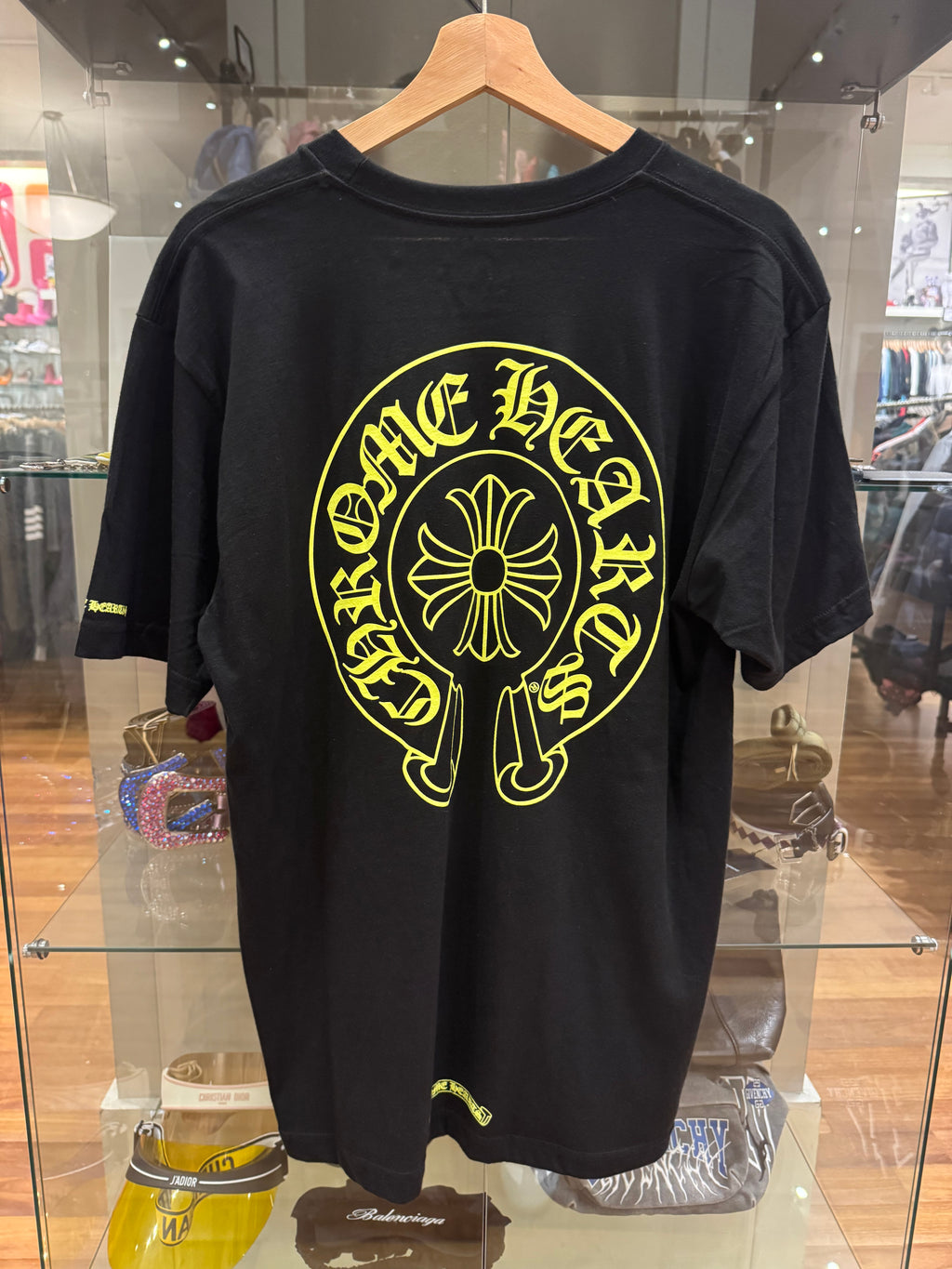 Chrome Hearts Horseshoe Pocket Tee - Neon