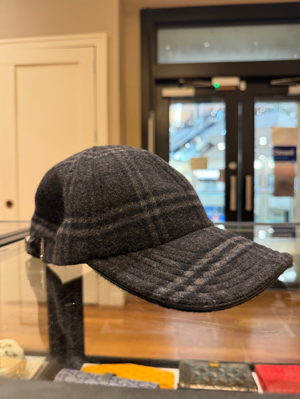 Burberry Lambskin Baseball Hat - Black
