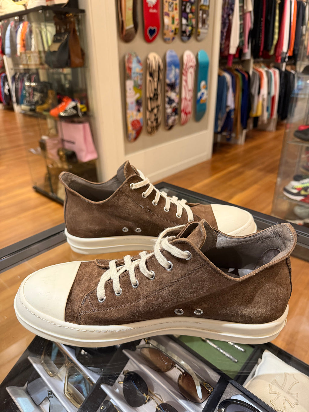 Rick Owens Ramones - Espresso Suede