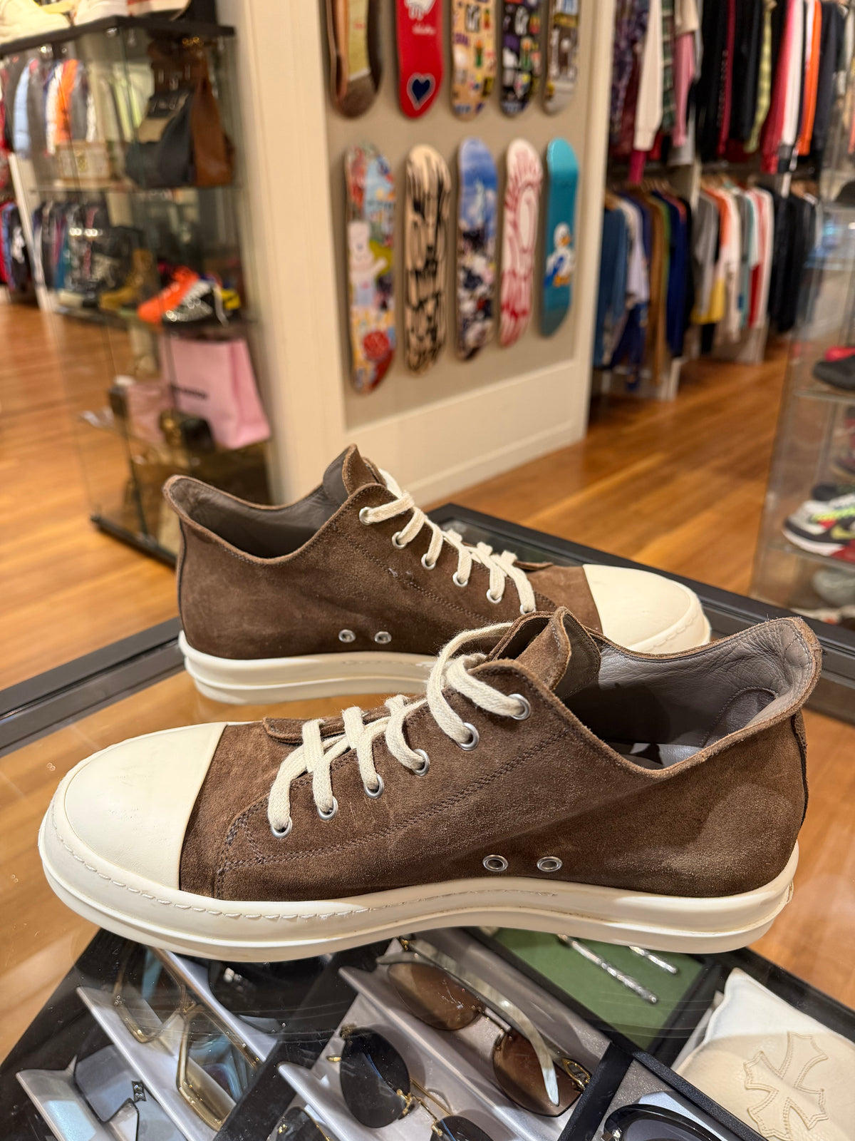 Rick Owens Ramones - Espresso Suede