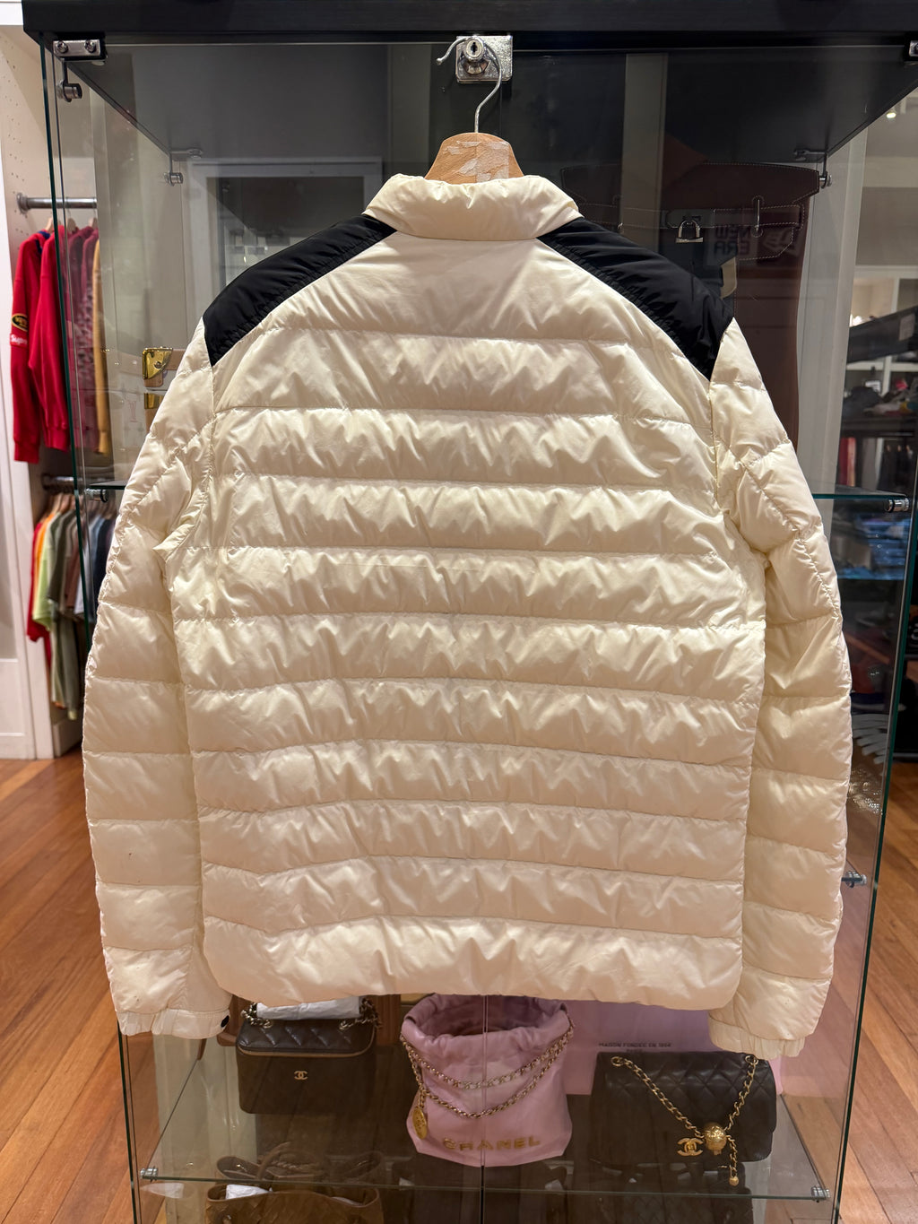 Moncler Light Puffer Coat - White