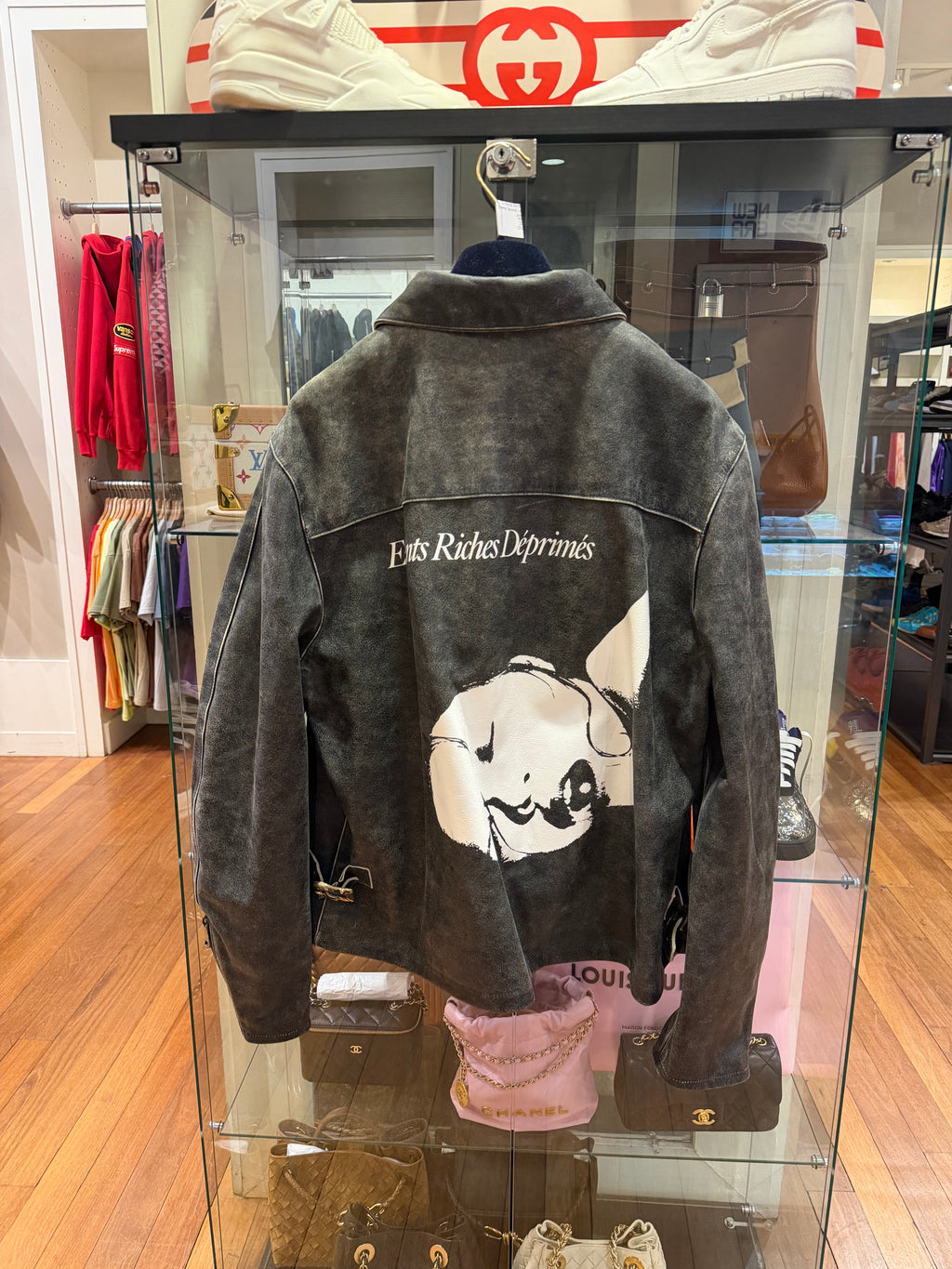 Enfants Riches Désprimés Sleep Sound Leather Cowhide Jacket