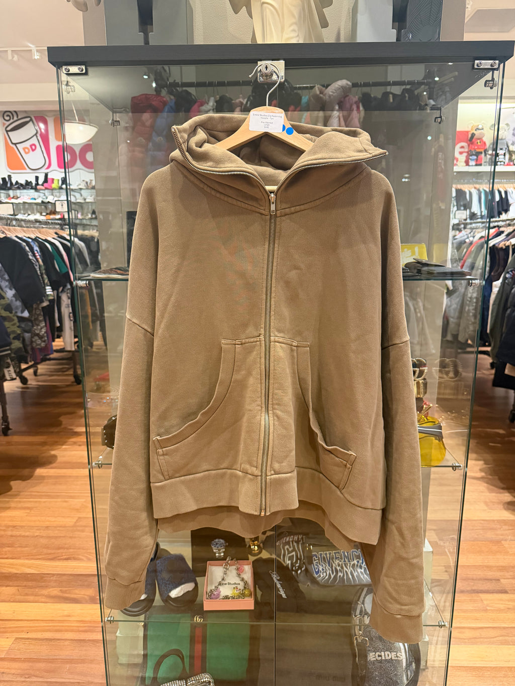 Entire Studios Zip Fastening Hoodie - Tan
