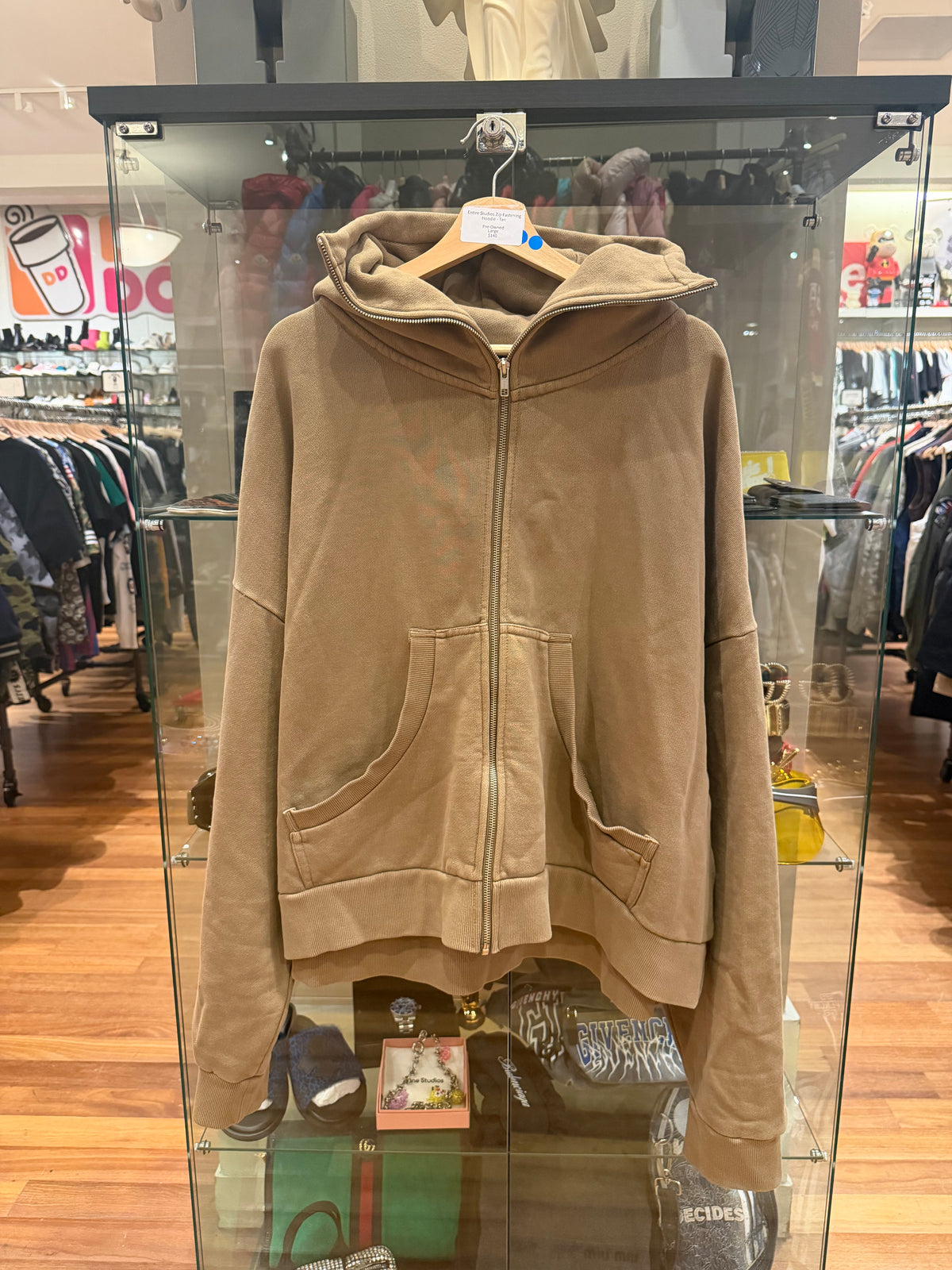 Entire Studios Zip Fastening Hoodie - Tan