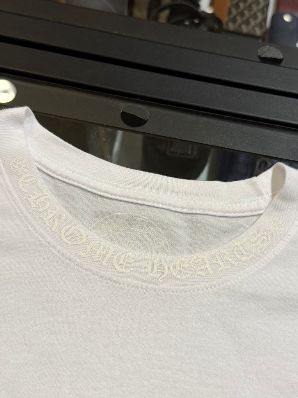 Chrome Hearts Neck Logo LS - White