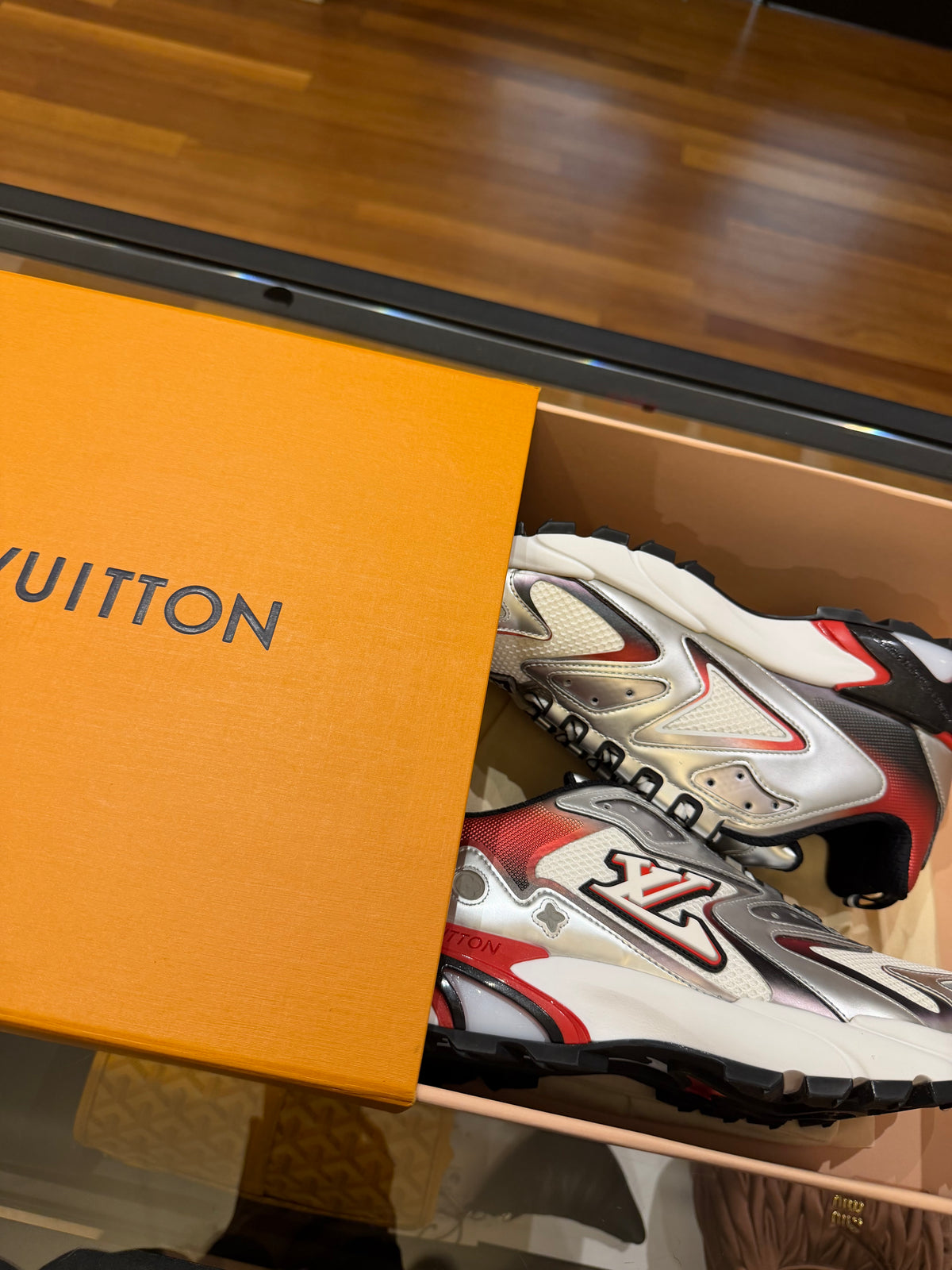 Louis Vuitton Runner Tactic Sneaker - Red/Silver
