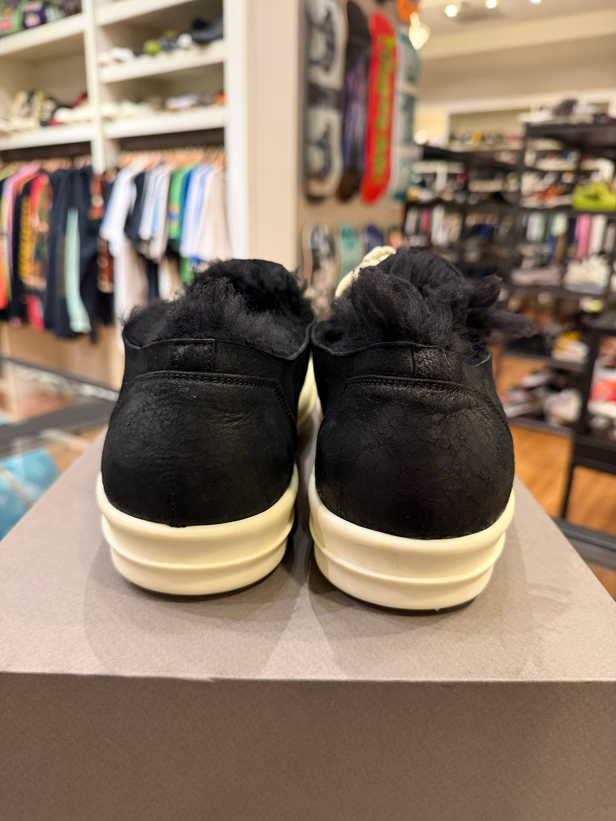 Rick Owens Vintage Low - Sherling Lined Black