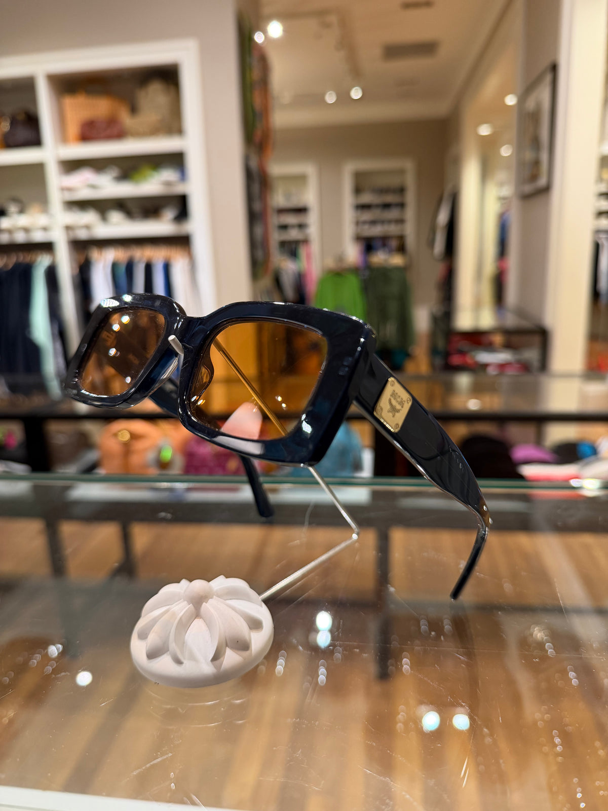 MCM Boxy Sunglasses - Blue