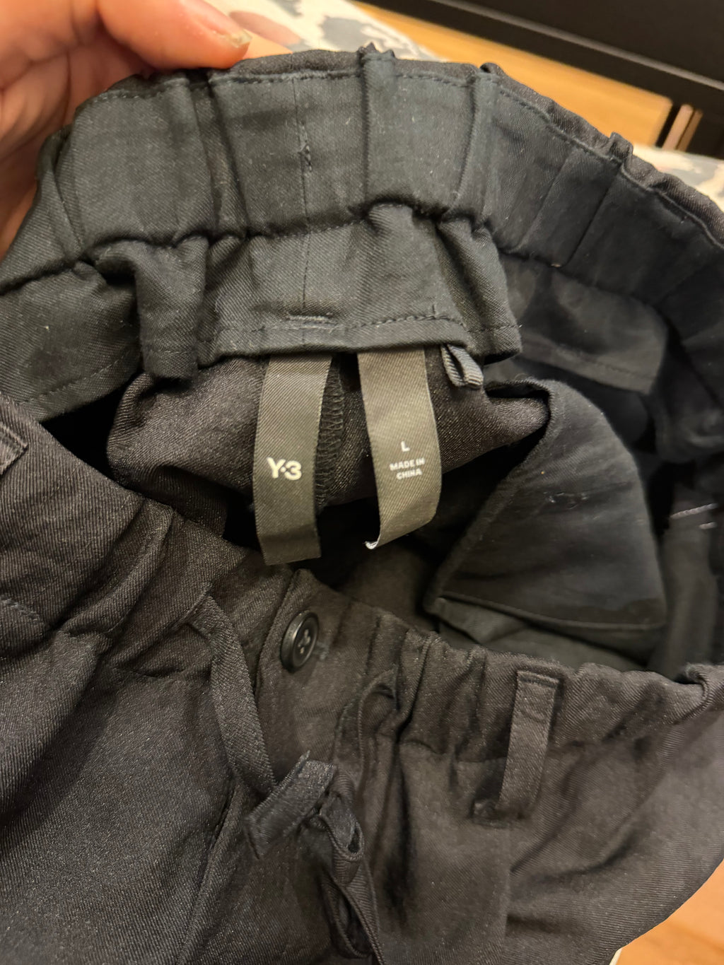 Y-3 Rayon Twill Shorts - Black