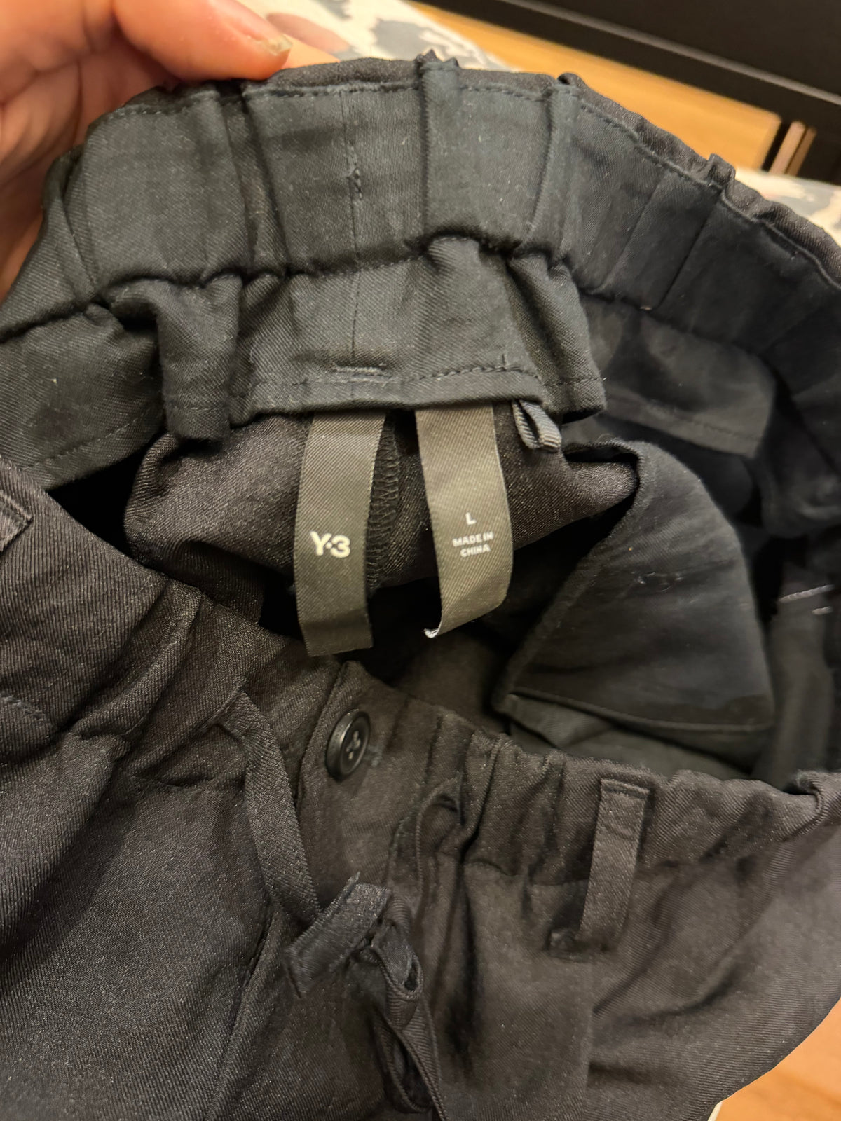 Y-3 Rayon Twill Shorts - Black