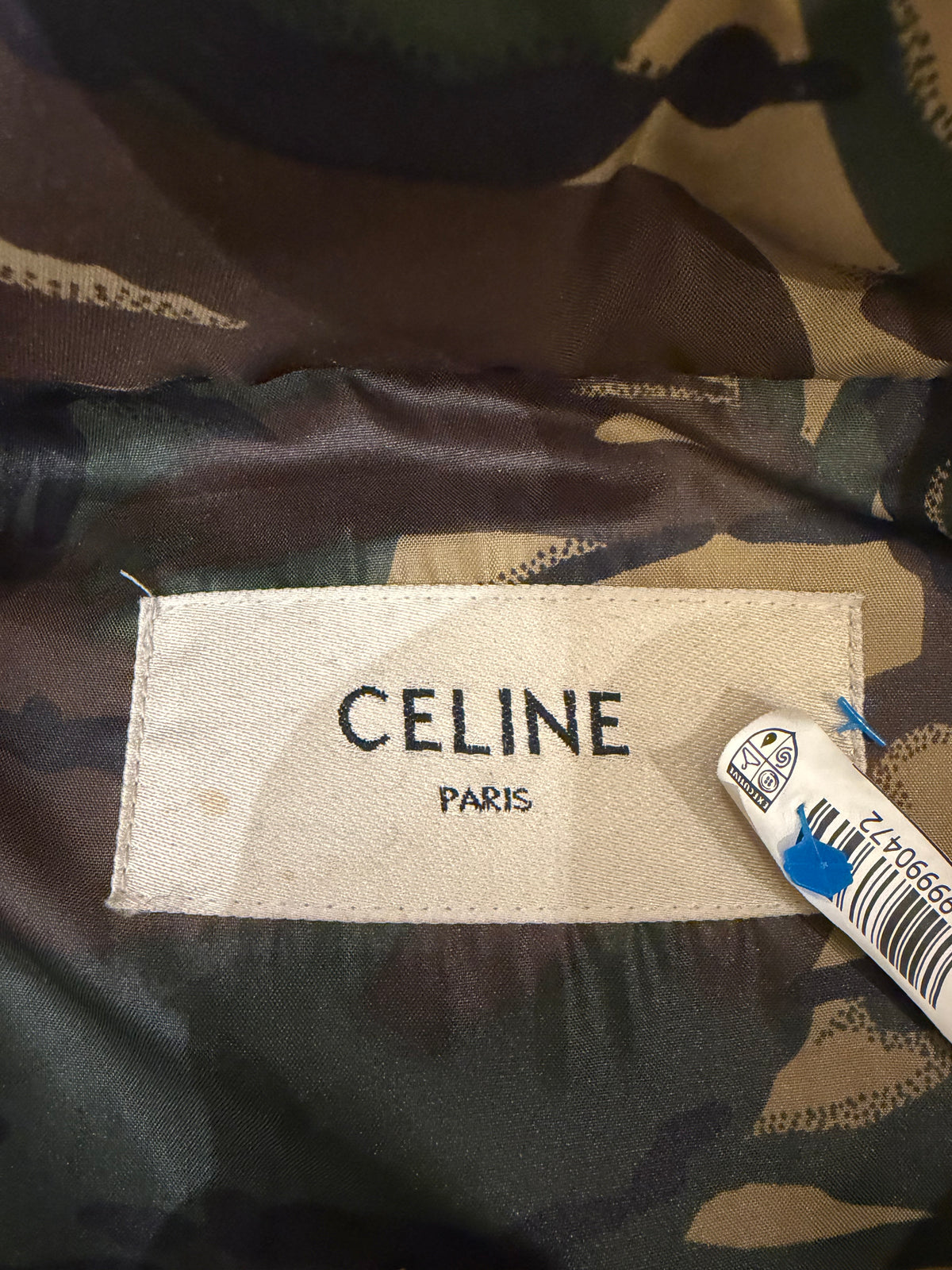 Celine Camouflage Puffer Jacket
