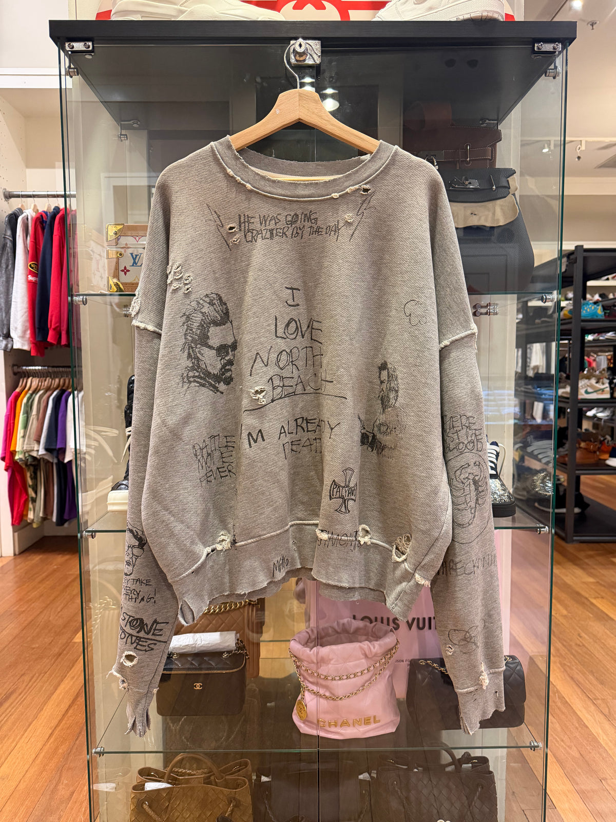 Paly Hollywood ‘Pumping Iron’ Crewneck FW24 - Grey