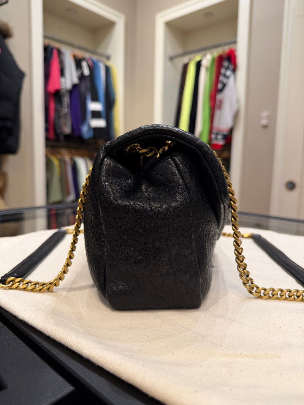 Saint Laurent Calypso Medium - Black