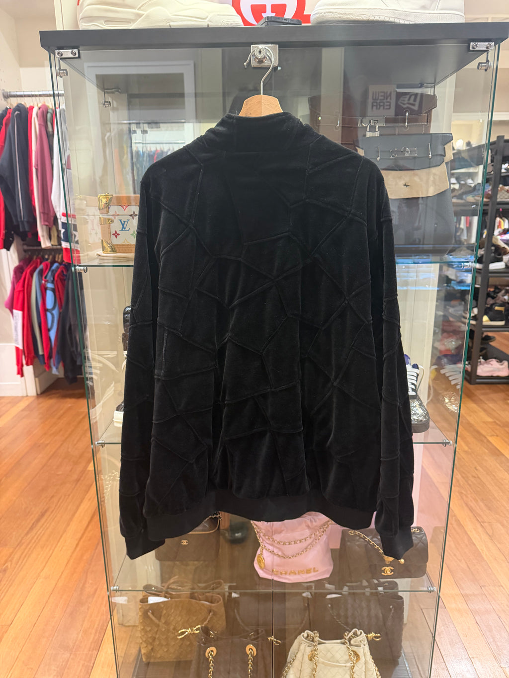 Supreme Patchwork Velour Jacket - Black