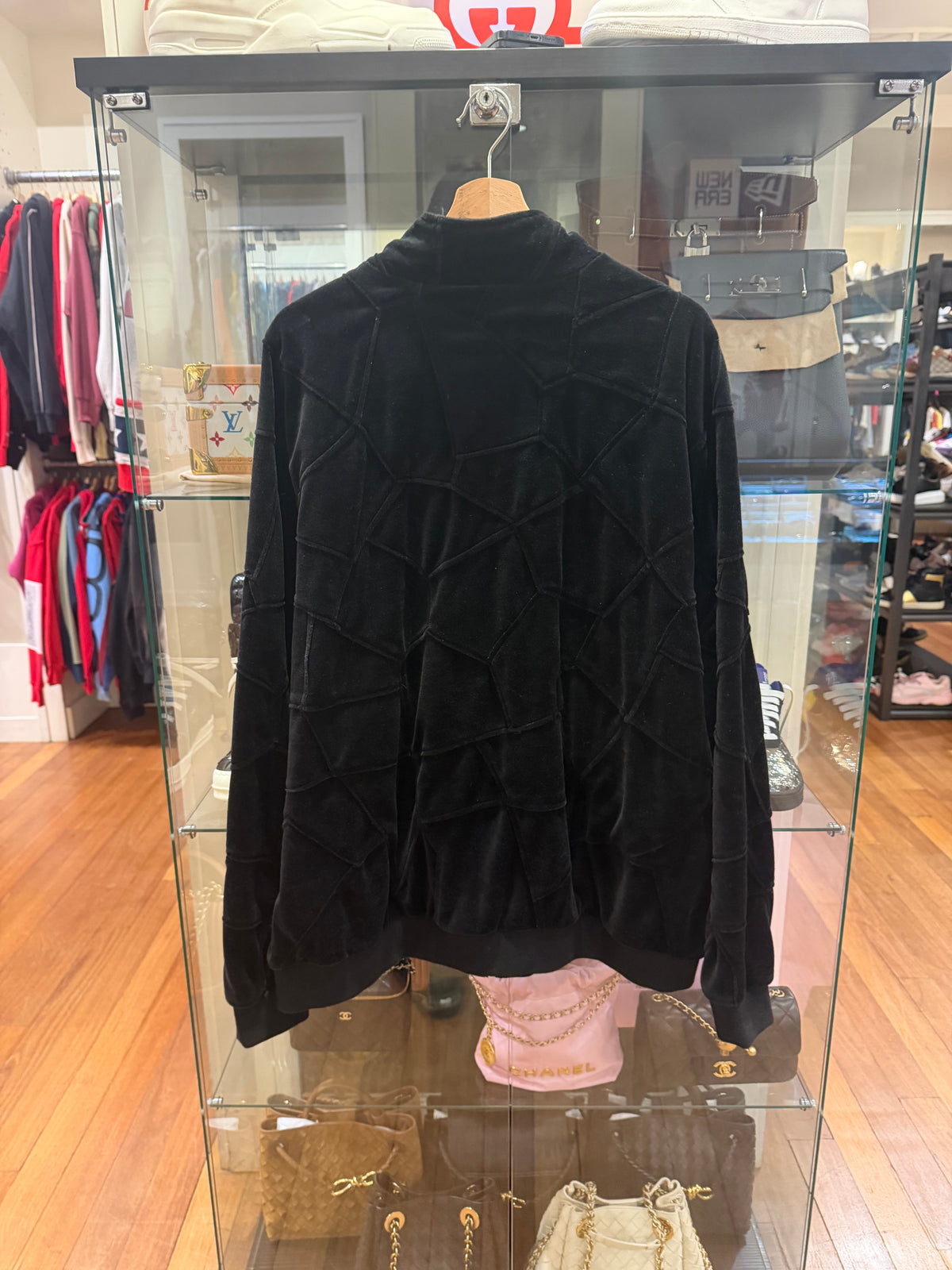 Supreme Patchwork Velour Jacket - Black