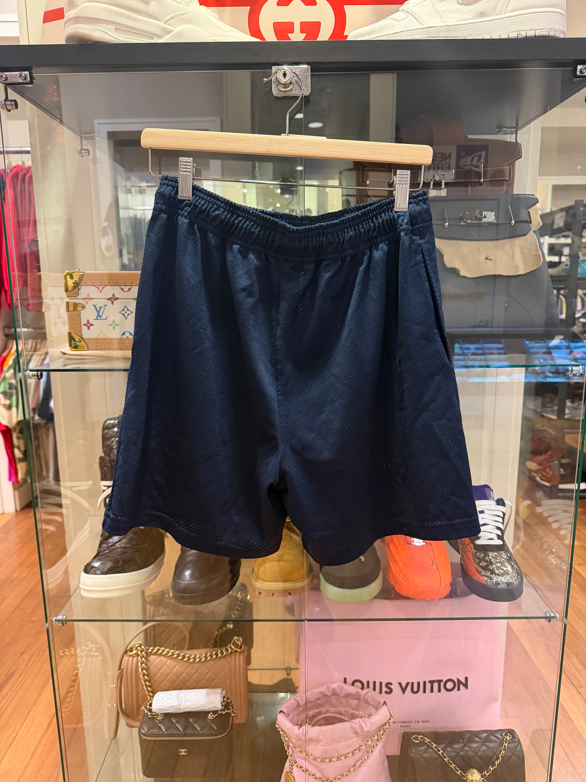 Eric Emanuel Mesh Shorts - Navy/White