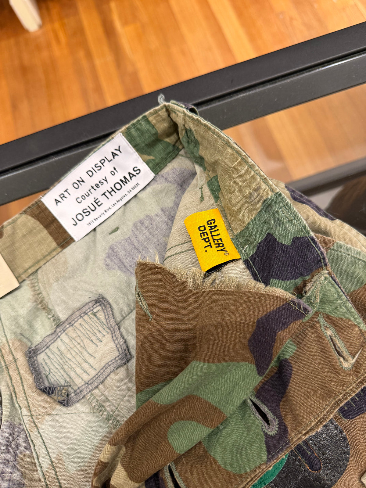Gallery Dept G Patch Woodland Camo Cargo Shorts