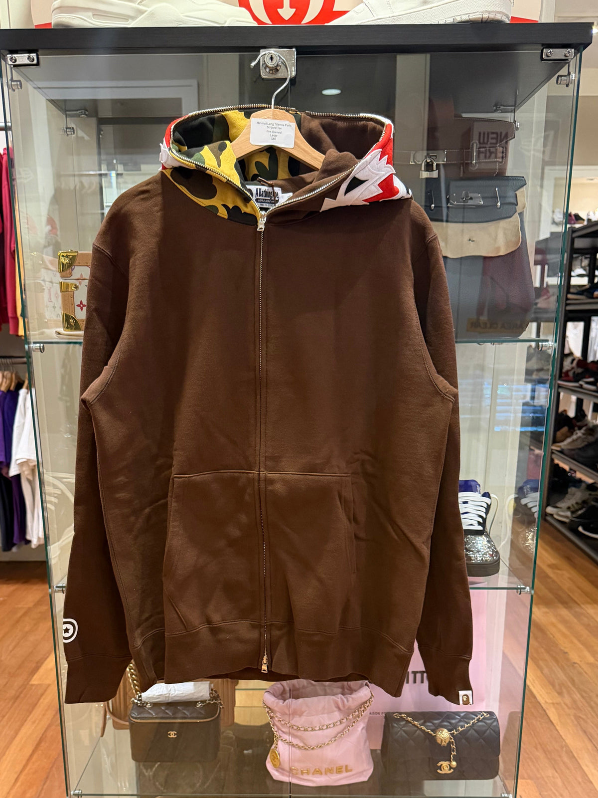 Bape Tiger Full Zip Hoodie - Brown