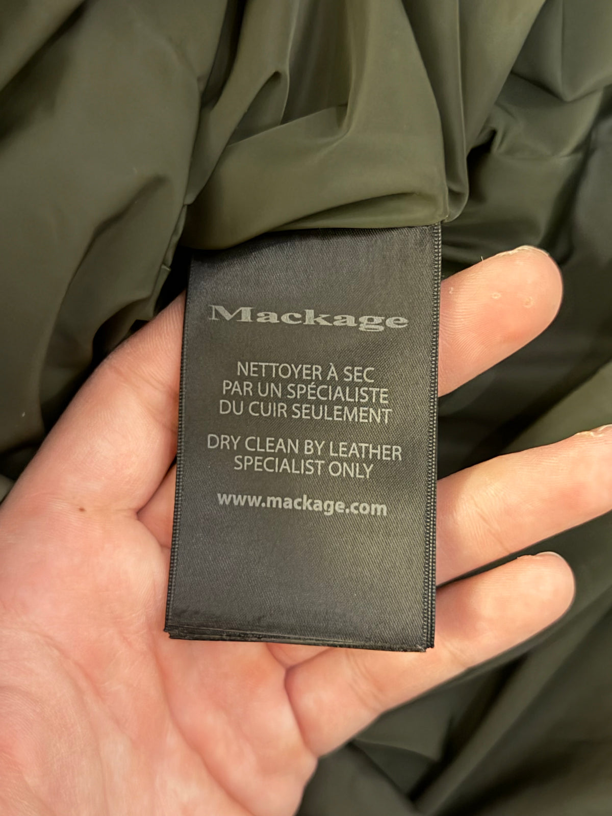 Mackage Asymmetrical Faux Fur Down Puffer Jacket