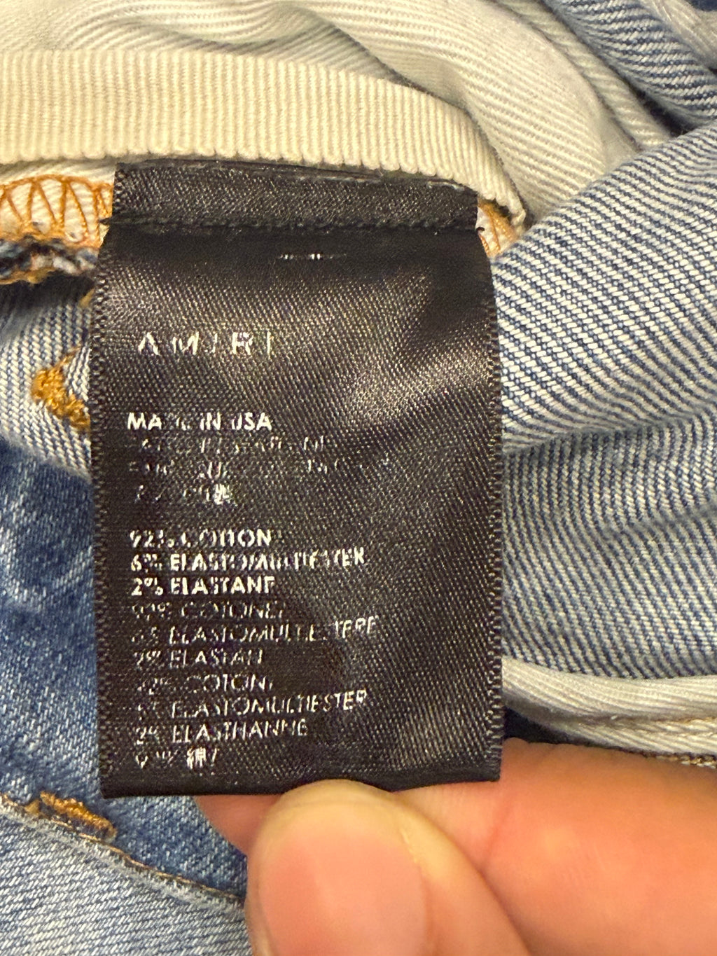 Amiri Varsity A Patch Denim Jeans