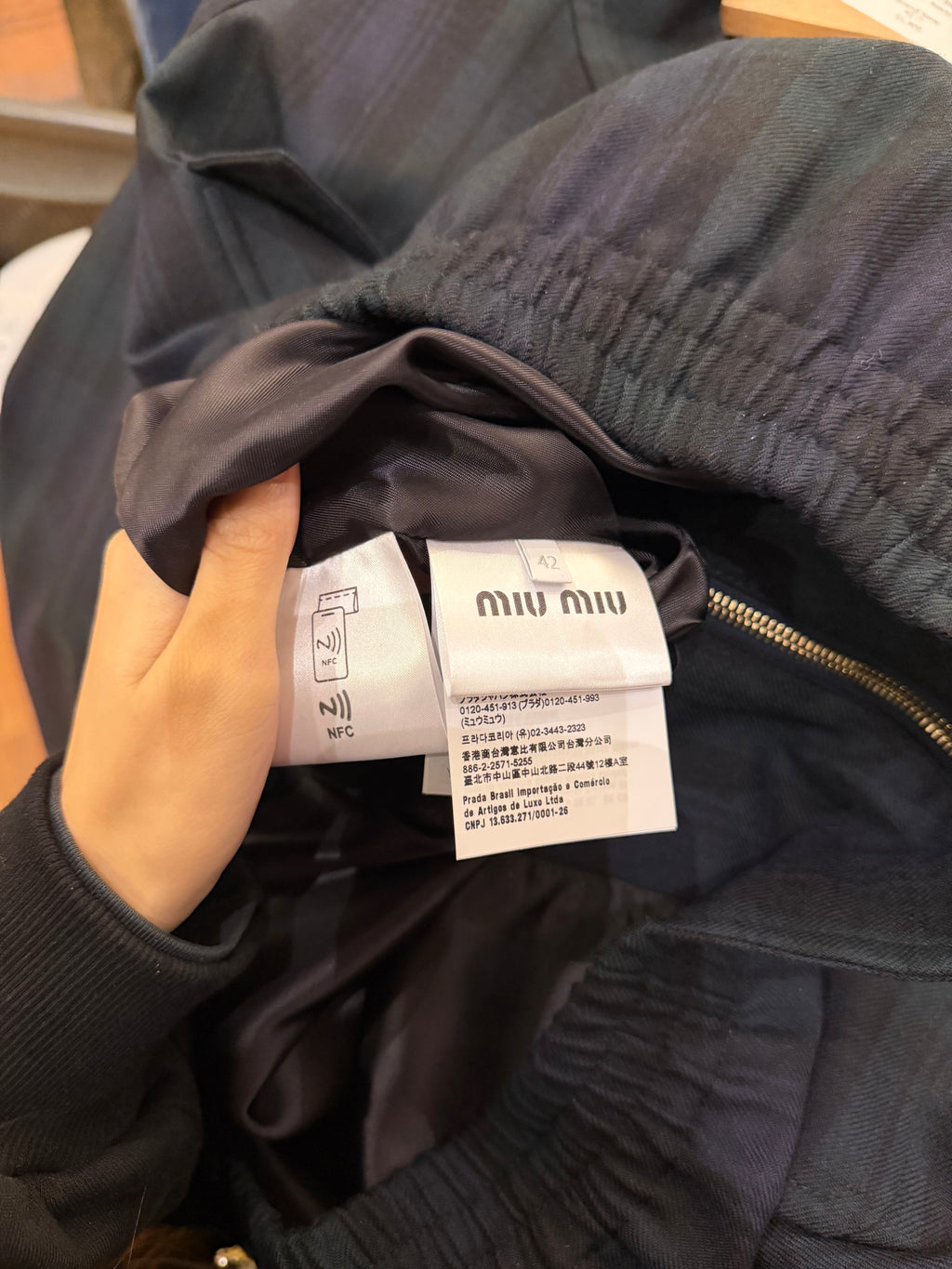 Miu Miu Tartan Blouson
Jacket AW24