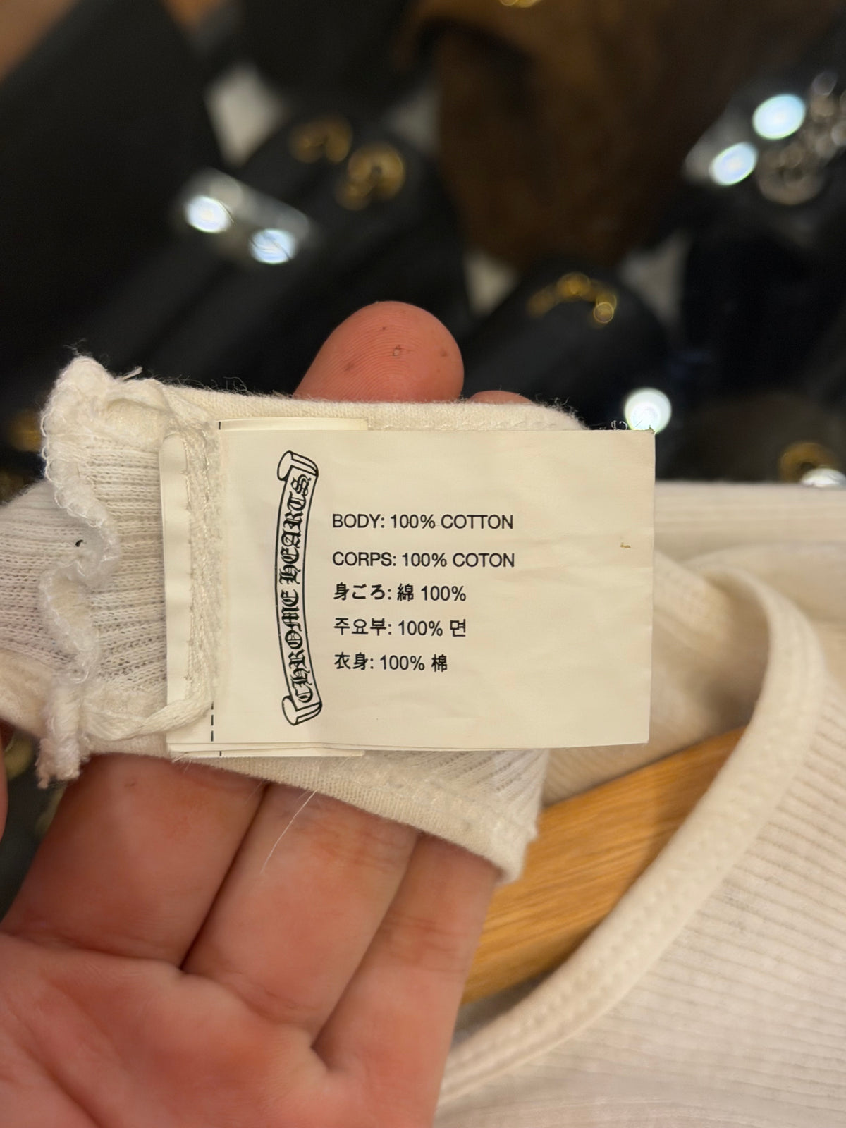 Chrome Hearts Tank Top Logo T Bar Tank Top - White