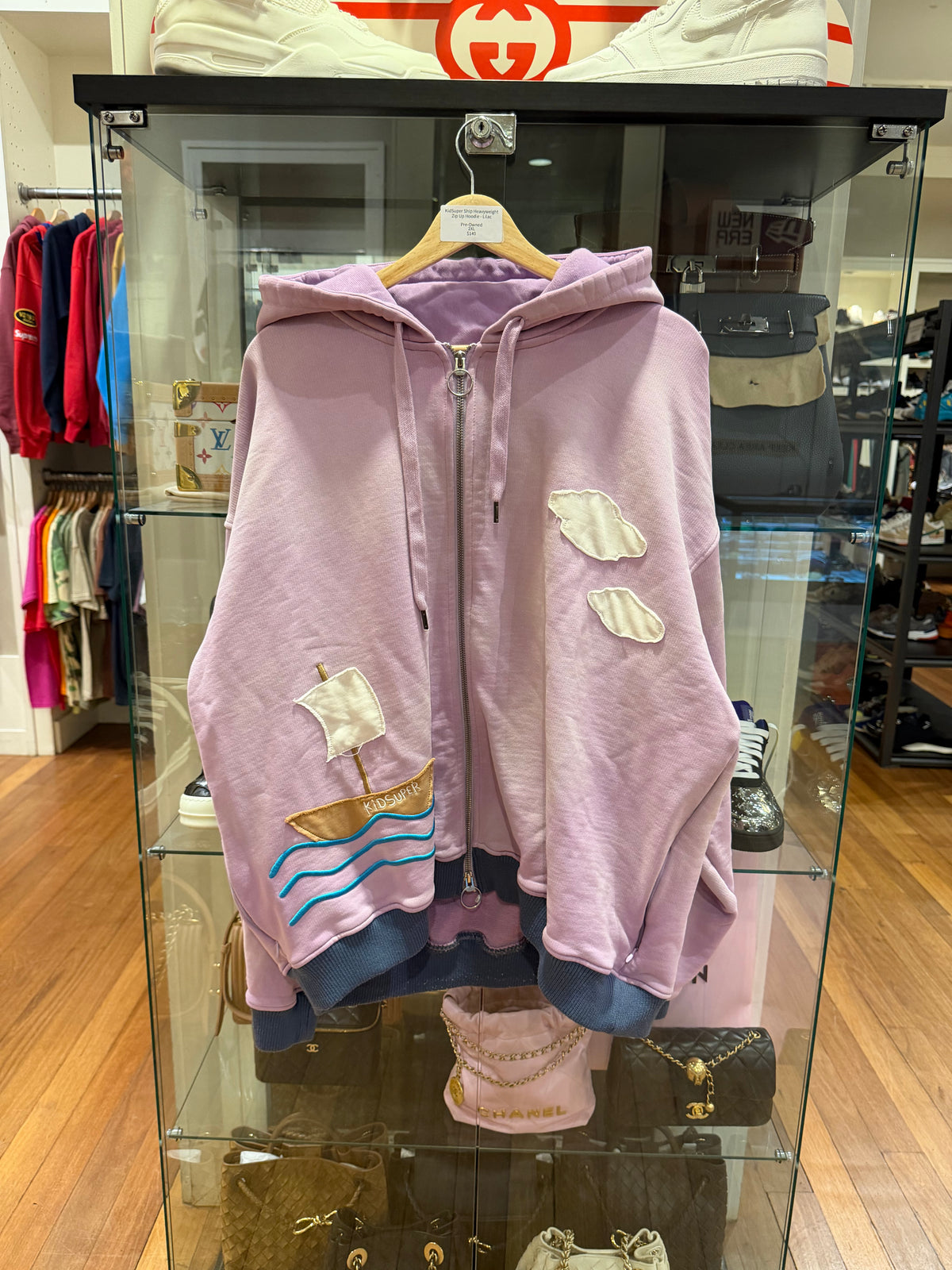 KidSuper Ship Heavyweight
Zip Up Hoodie - Lilac