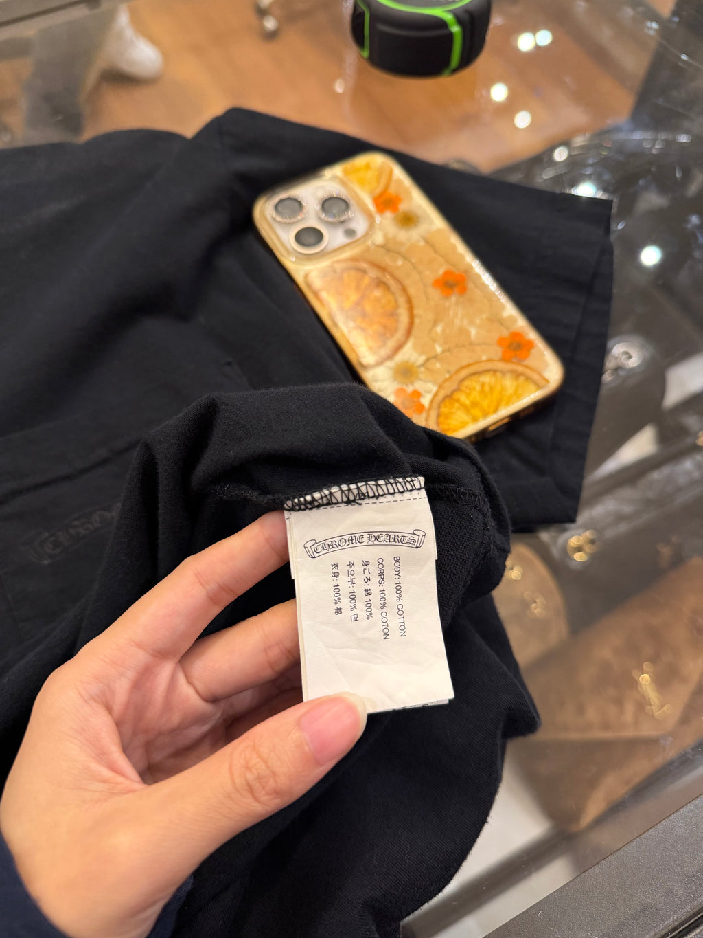 Chrome Hearts Dagger Tee -
Black/Orange