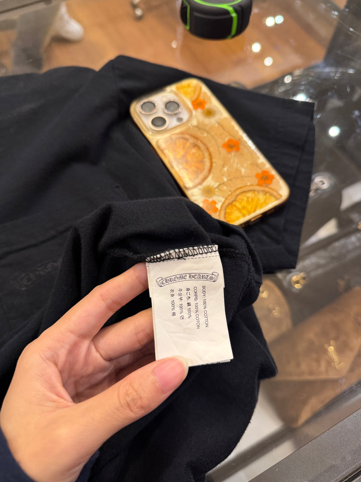Chrome Hearts Dagger Tee -
Black/Orange