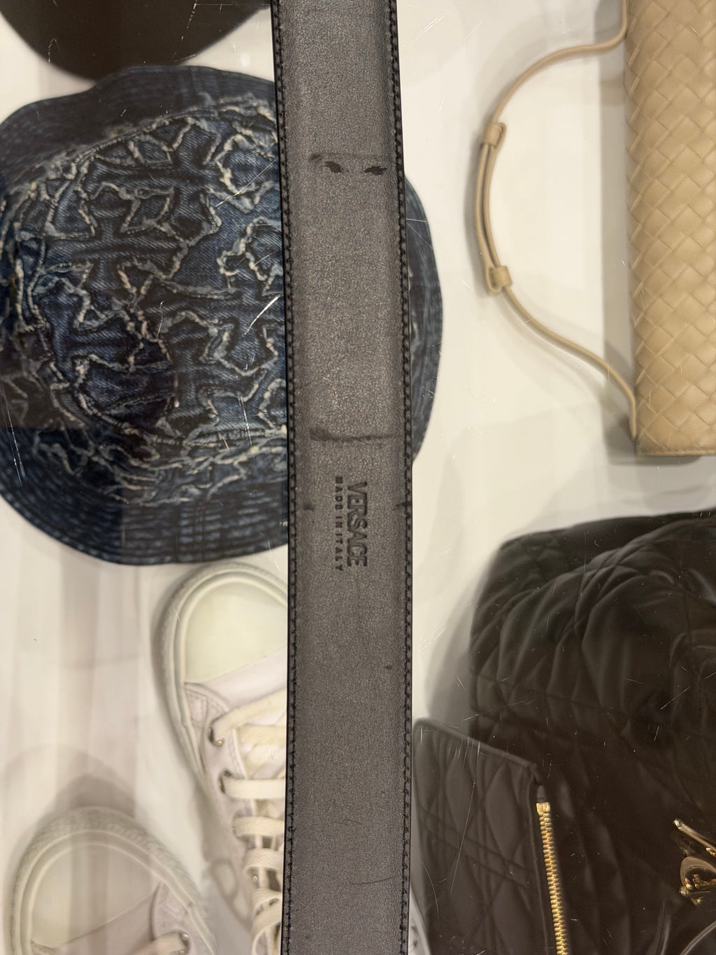 Versace Palazzo Medusa Buckle Leather Belt
