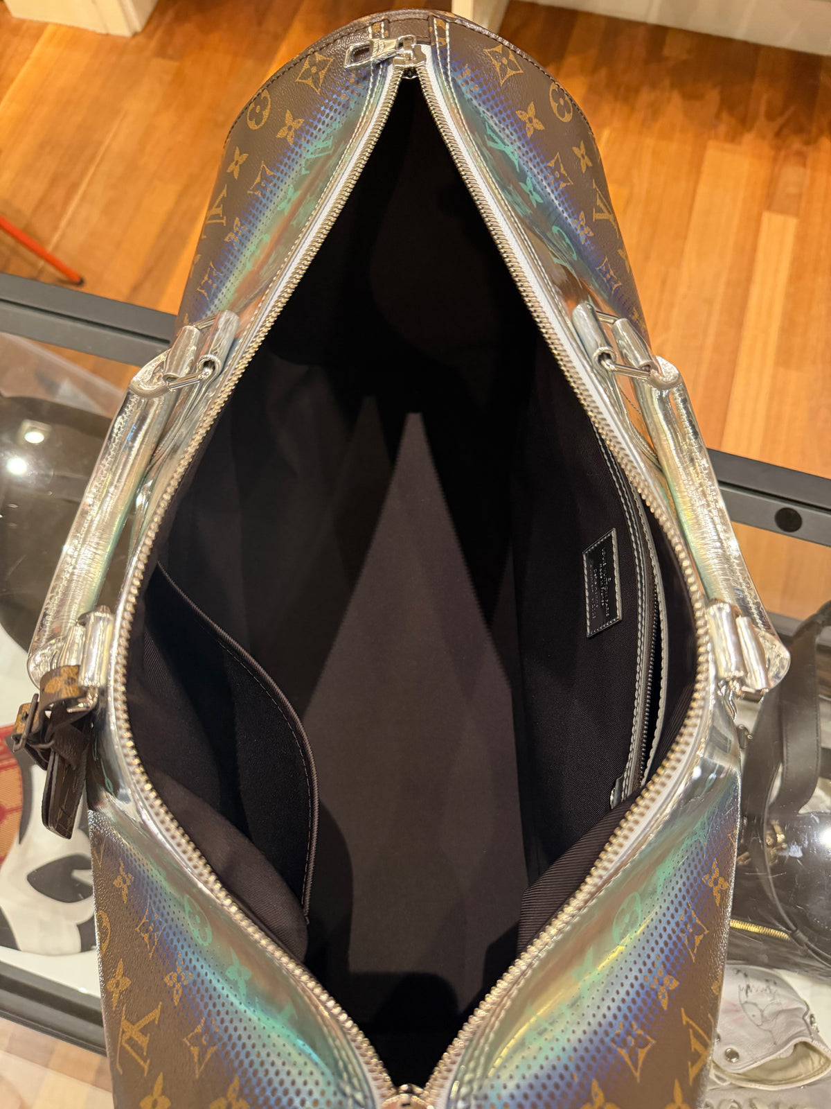 Louis Vuitton Keepall Bandoulière 50 Metallic Nebula Monogram 2023 Duffle Bag