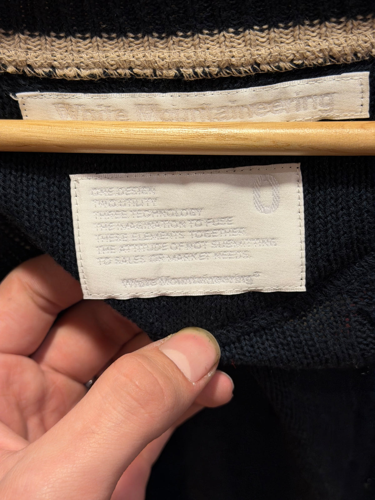 White Mountaineering Knit Cardigan Sweater