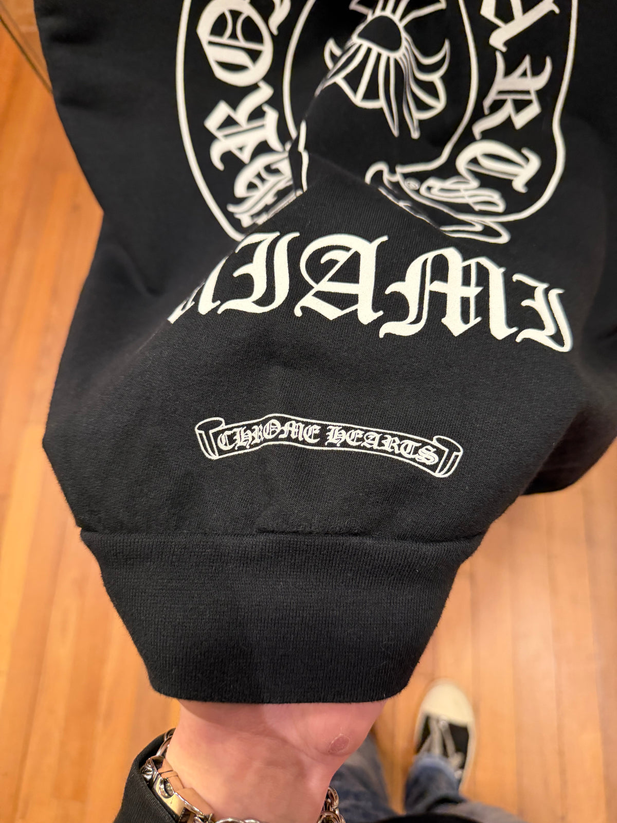 Chrome Hearts Miami Exlc. Horseshoe Zip Up Hoodie - Black