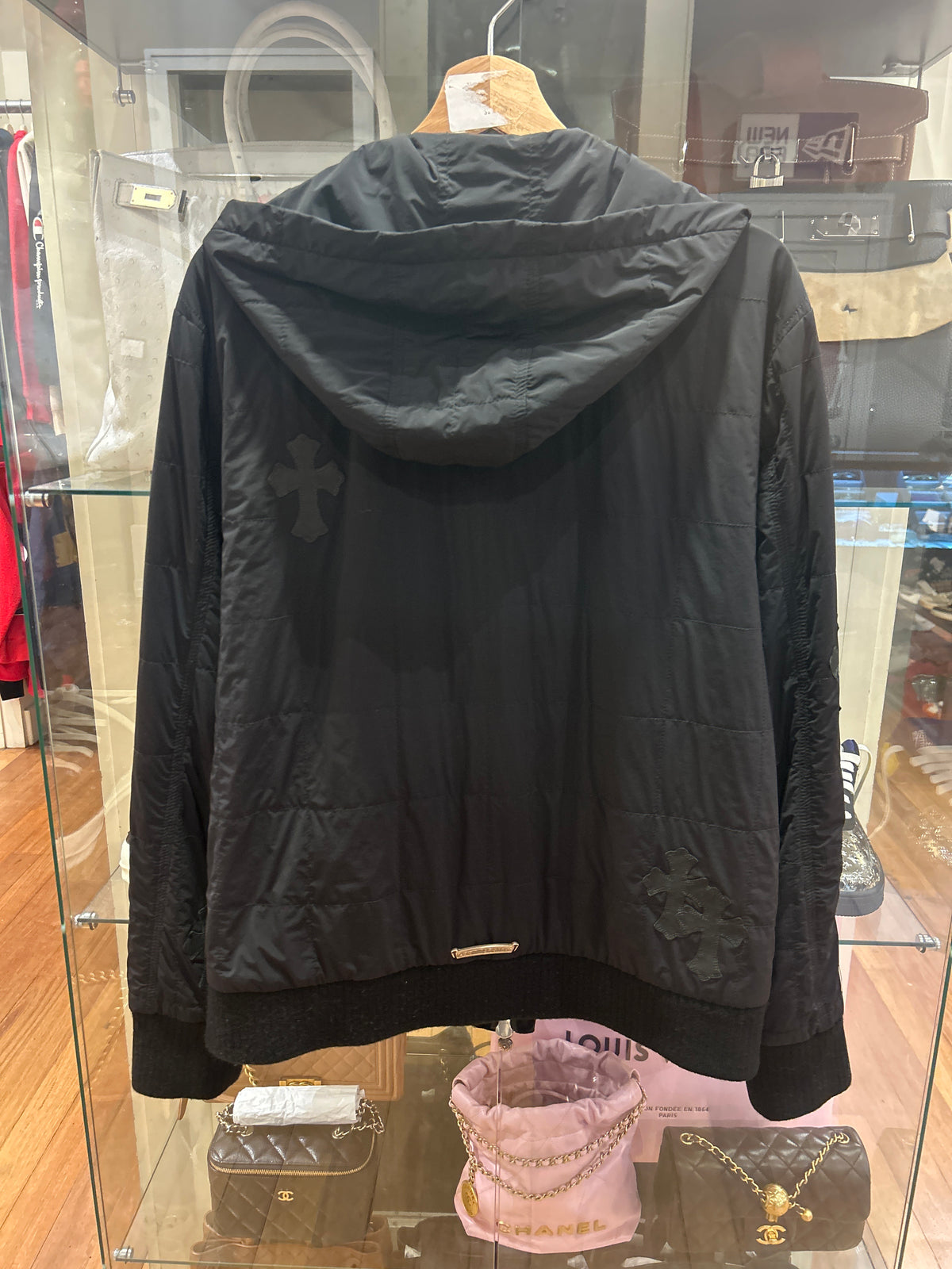 Chrome Hearts Quilted Cross Patch Jacket