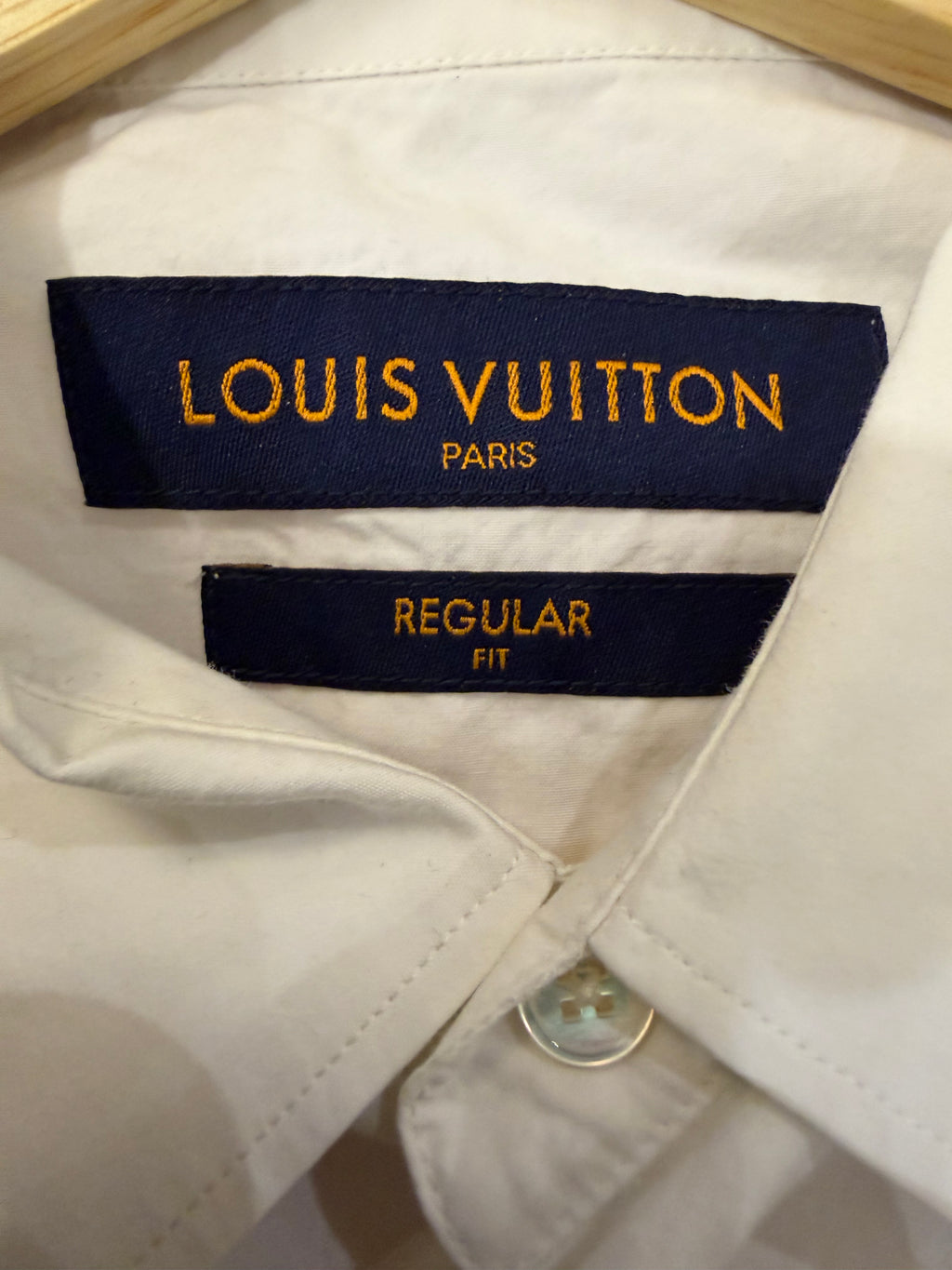 Louis Vuitton Cotton
Emroidered Logo Button Up
Shirt - White