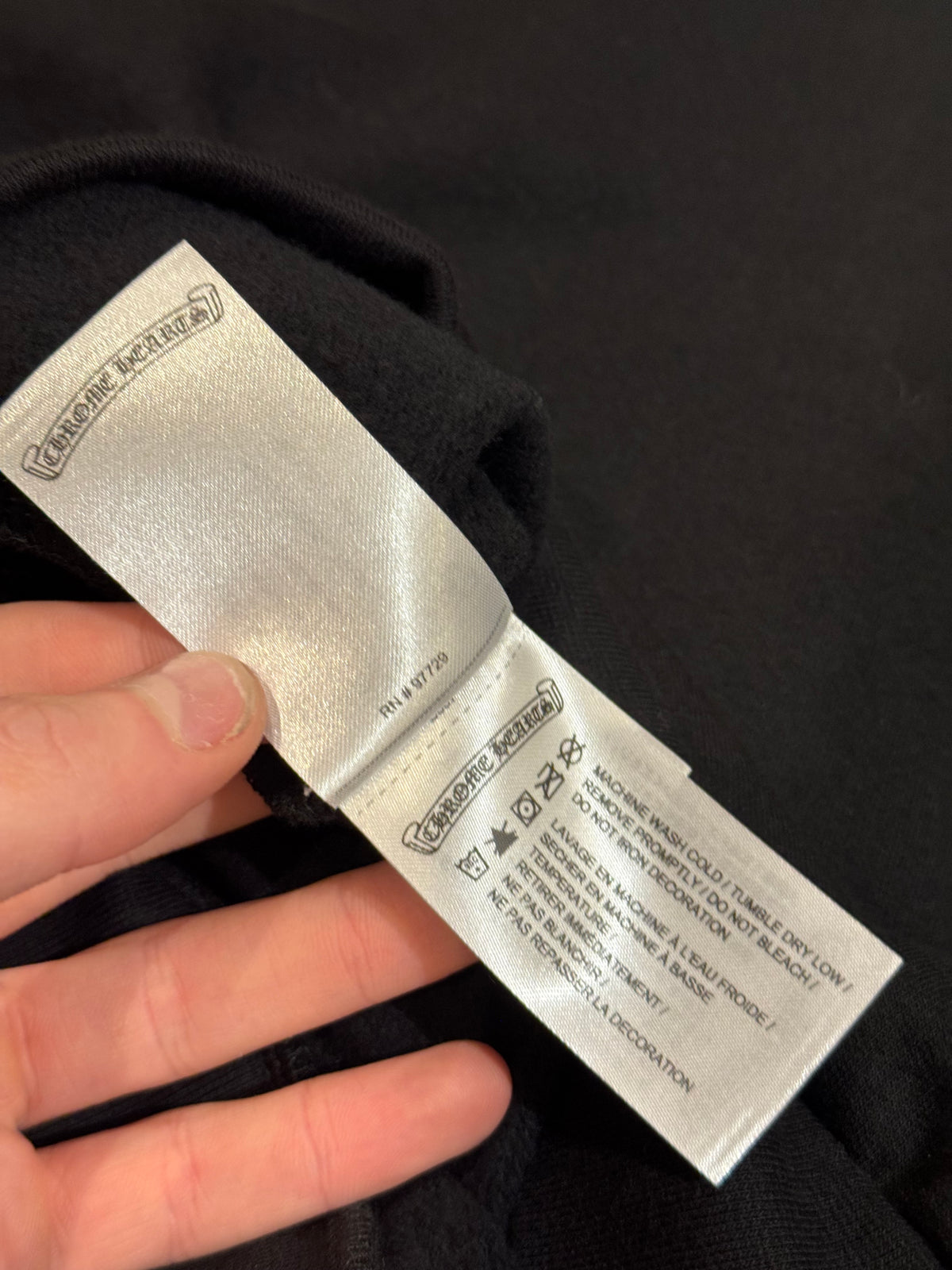 Chrome Hearts Neck Print Crewneck - Black