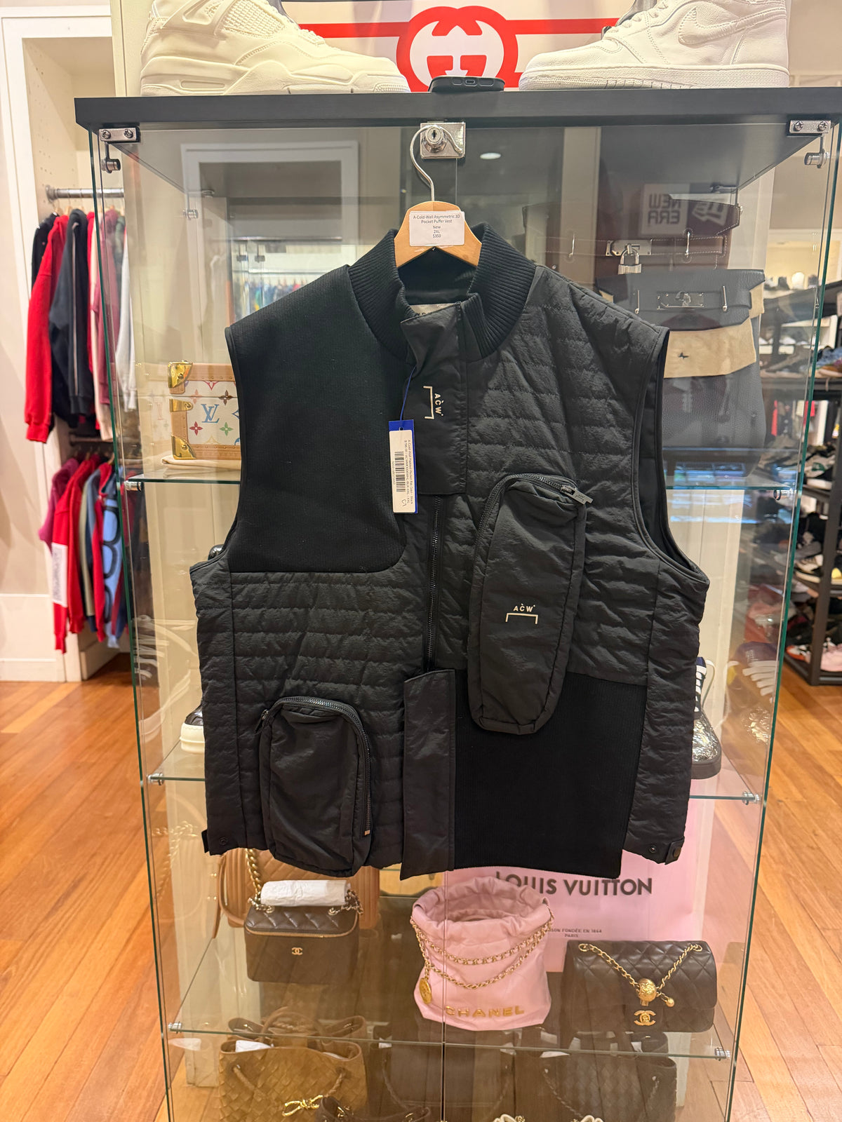 A-Cold-Wall Asymmetric 3D Pocket Puffer Vest