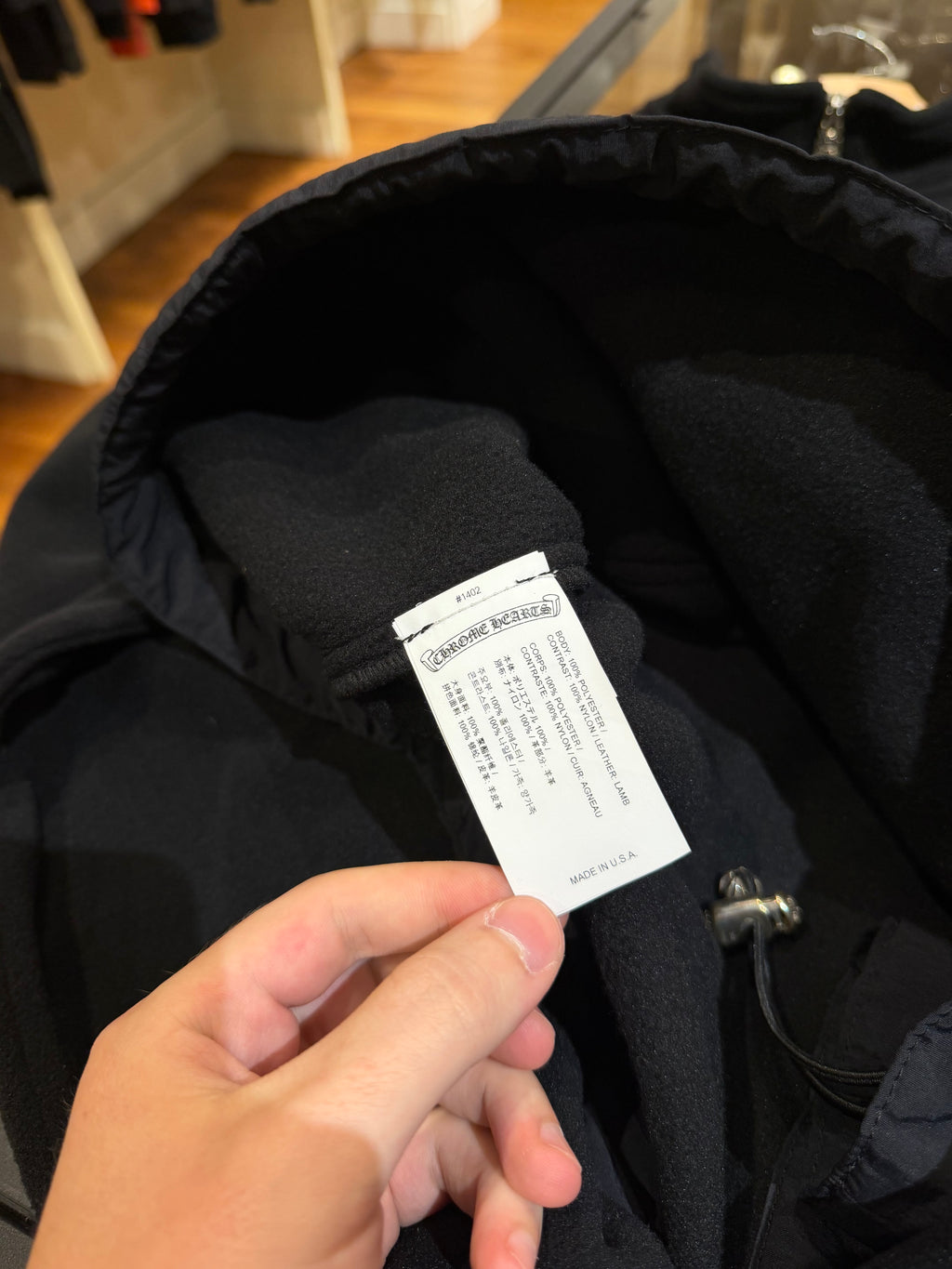 Chrome Hearts Fleece Quarter Zip Pullover