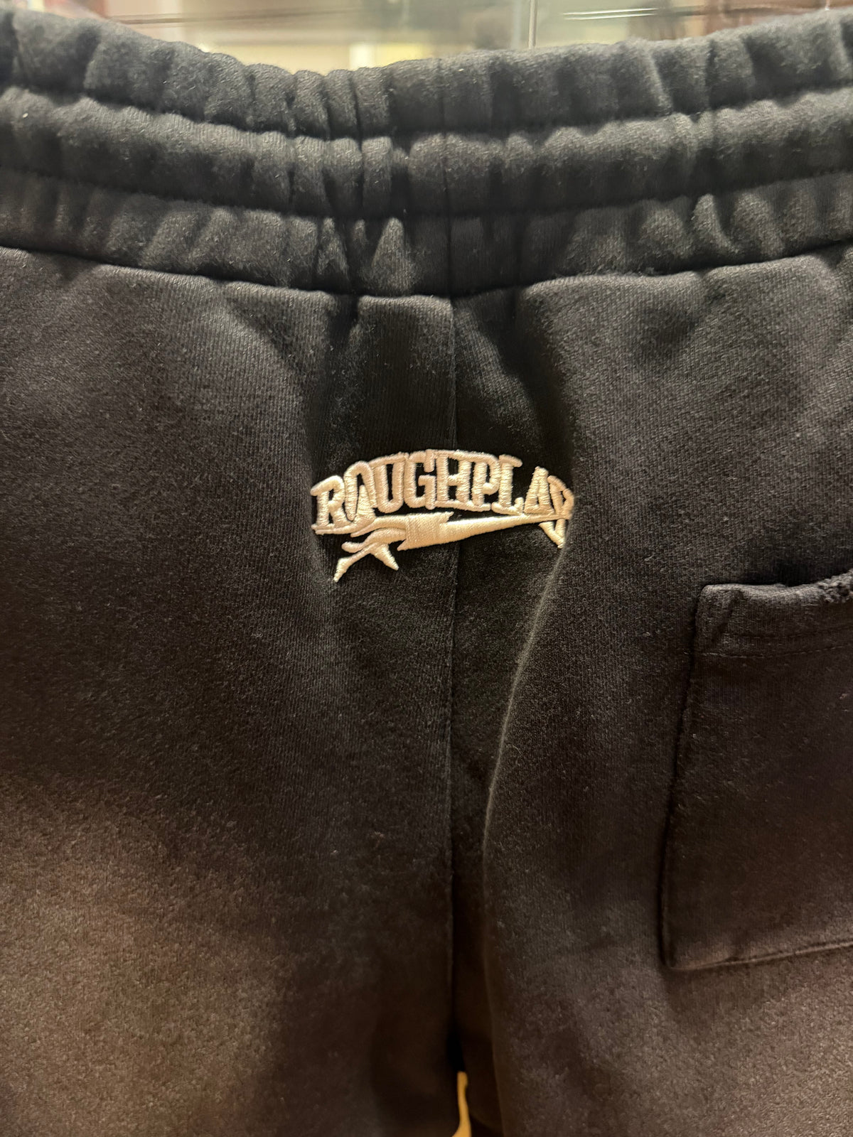 Rough Play Graphic Sweatpants - Black