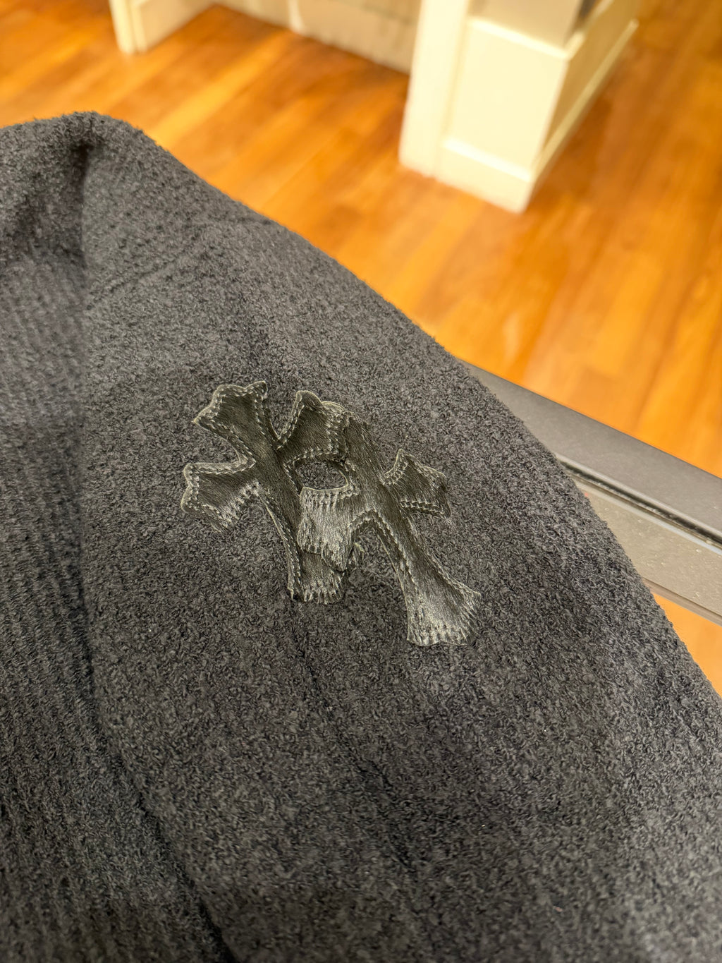 Chrome Hearts ‘Sleeping with the Fishes’ Pony Hair Patch Hoodie