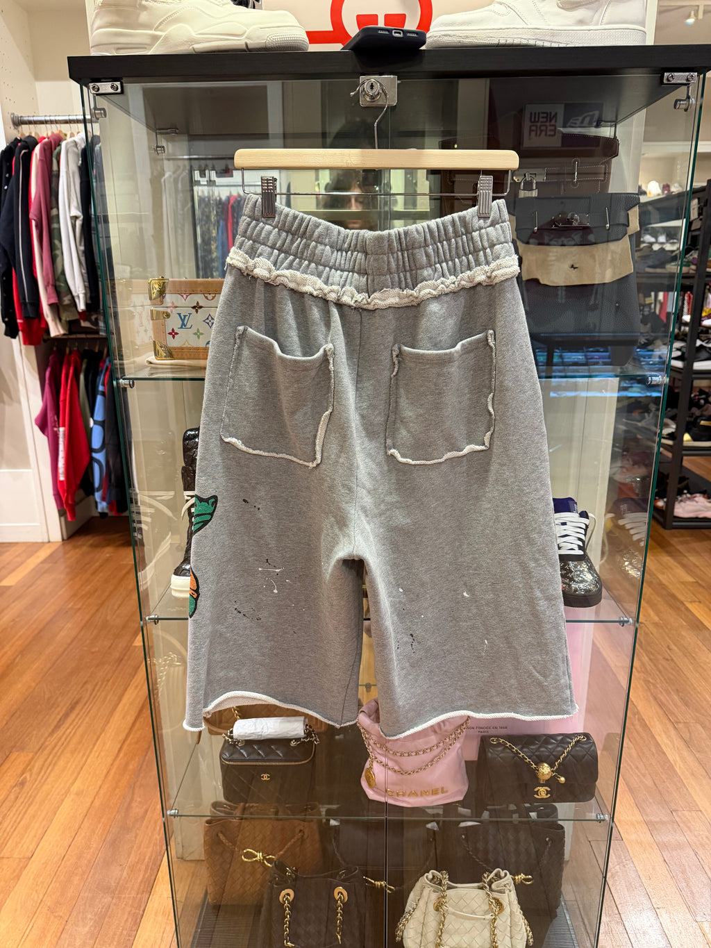 Saint Vanity ‘Gators’ Distressed Long Shorts