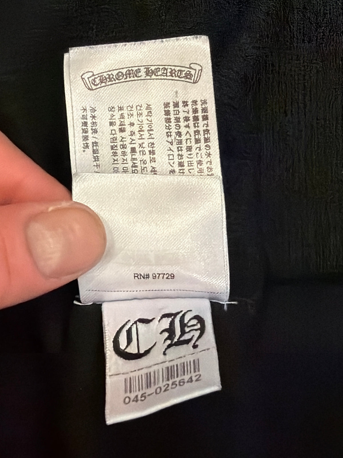 Chrome Hearts Floral Sleeve Waffle Thermal LS