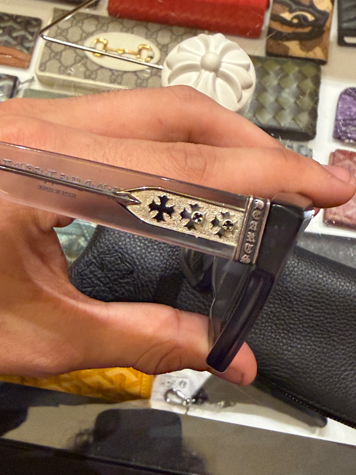 Chrome Hearts MIDIXATHRILL Glasses - Clear/Grey