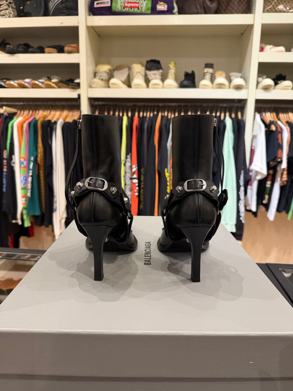 Balenciaga City Harness Bootie - Black