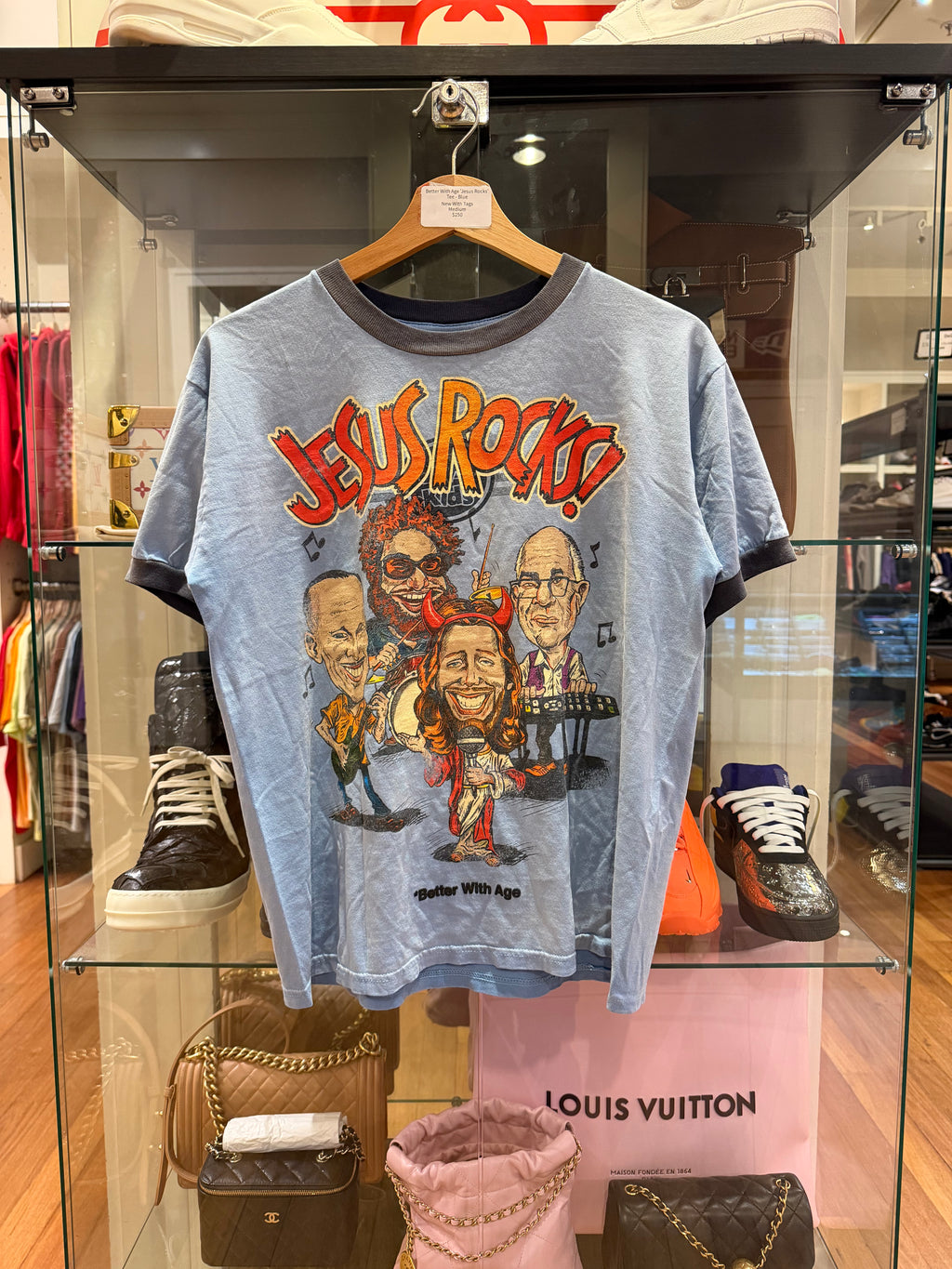 Better With Age 'Jesus Rocks'
Tee - Blue