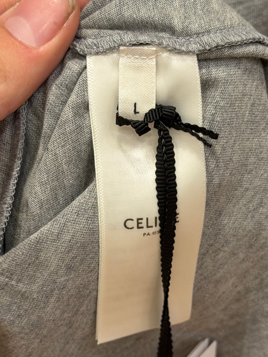 Celine Paris Tee - Grey/Red