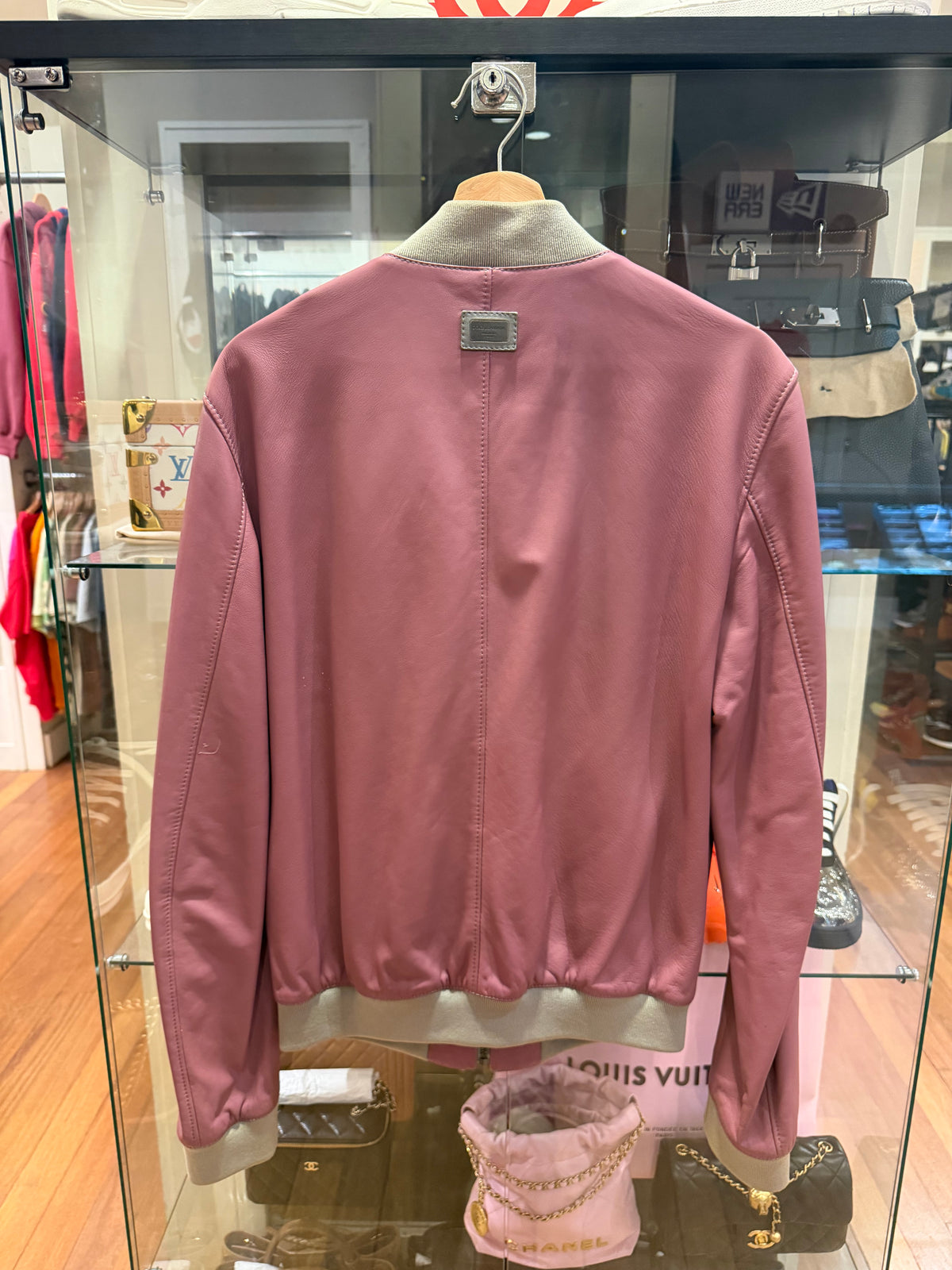Dolce & Gabbana Leather Bomber Jacket