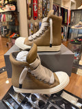 Rick Owens Padded Jumbolace Ramone High - Brown Leather